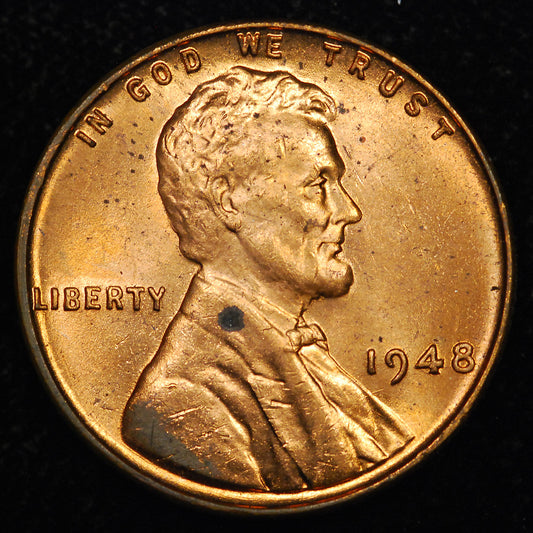 1948-P Lincoln Wheat cent - Ch BU