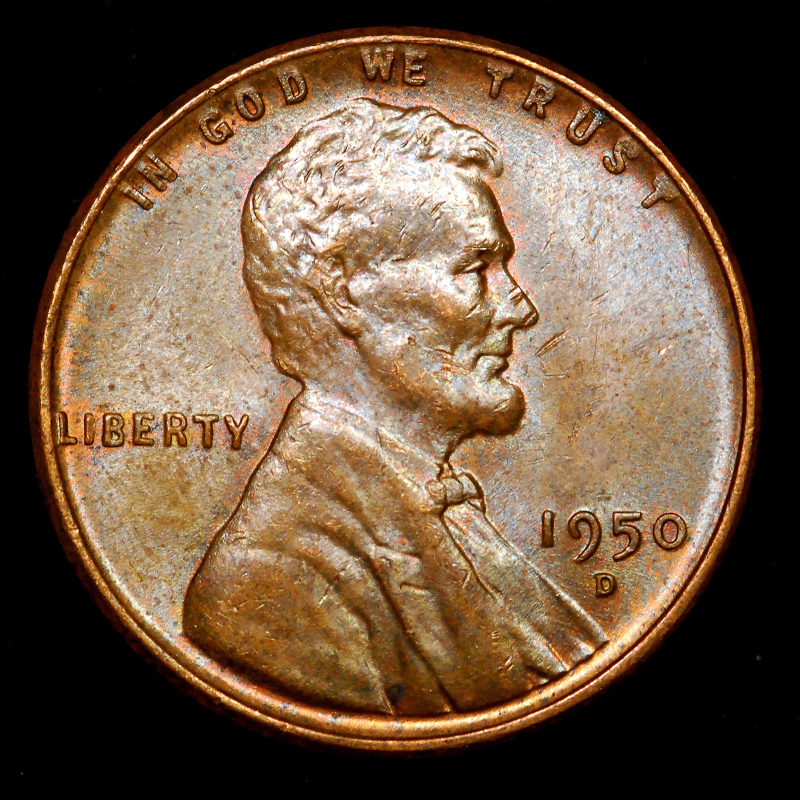 1950-D Lincoln Wheat cent - Ch-GEM Unc