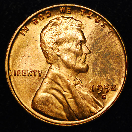 1952-D Lincoln Wheat cent - Ch-GEM MS