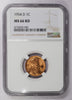 1954-D Lincoln Wheat cent - NGC MS66RD GEM Red Blazer!