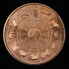 One Ounce .999 fine Copper Round - Cancer Zodiac
