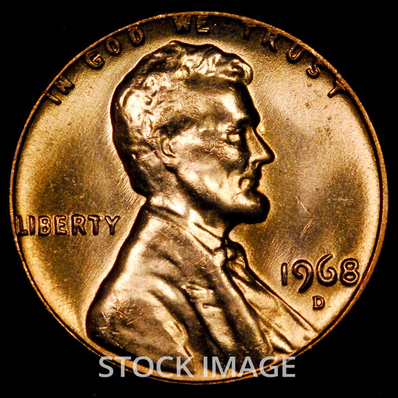 1968-D Lincoln cent - GEM BU