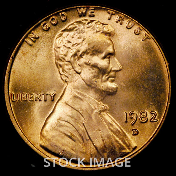 1982-D Large Date Copper Lincoln cent - GEM BU