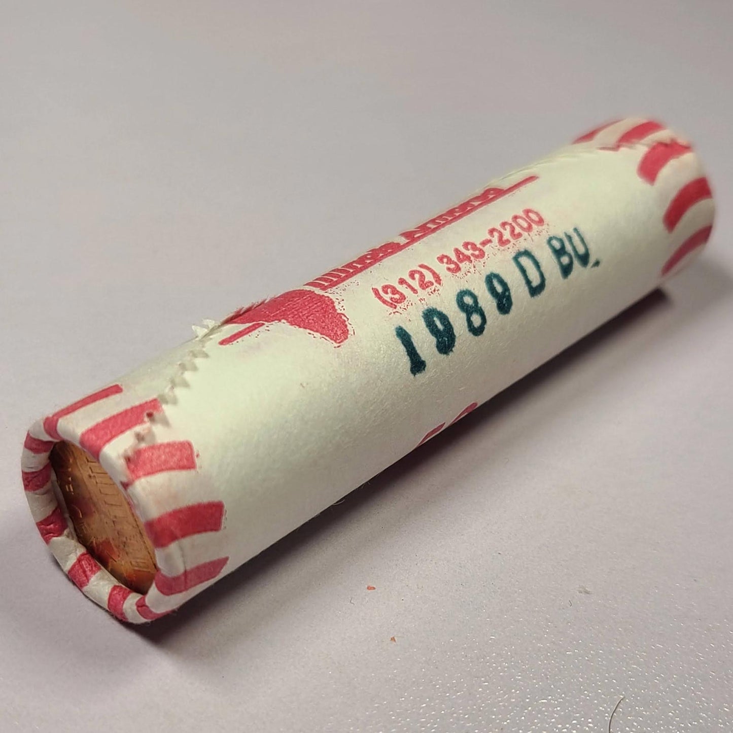 1989-D Lincoln Memorial Cent Original Bank Wrapped (OBW) BU Roll