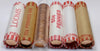 "Mystery Dozen Lot" of 12 Lincoln Cent Original Bank Wrapped (OBW) BU Rolls