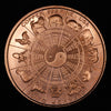 One Ounce .999 fine Copper Round - Taurus Zodiac
